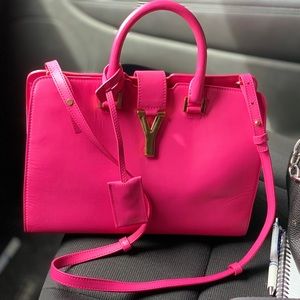 Yves Saint Laurent pink handbag